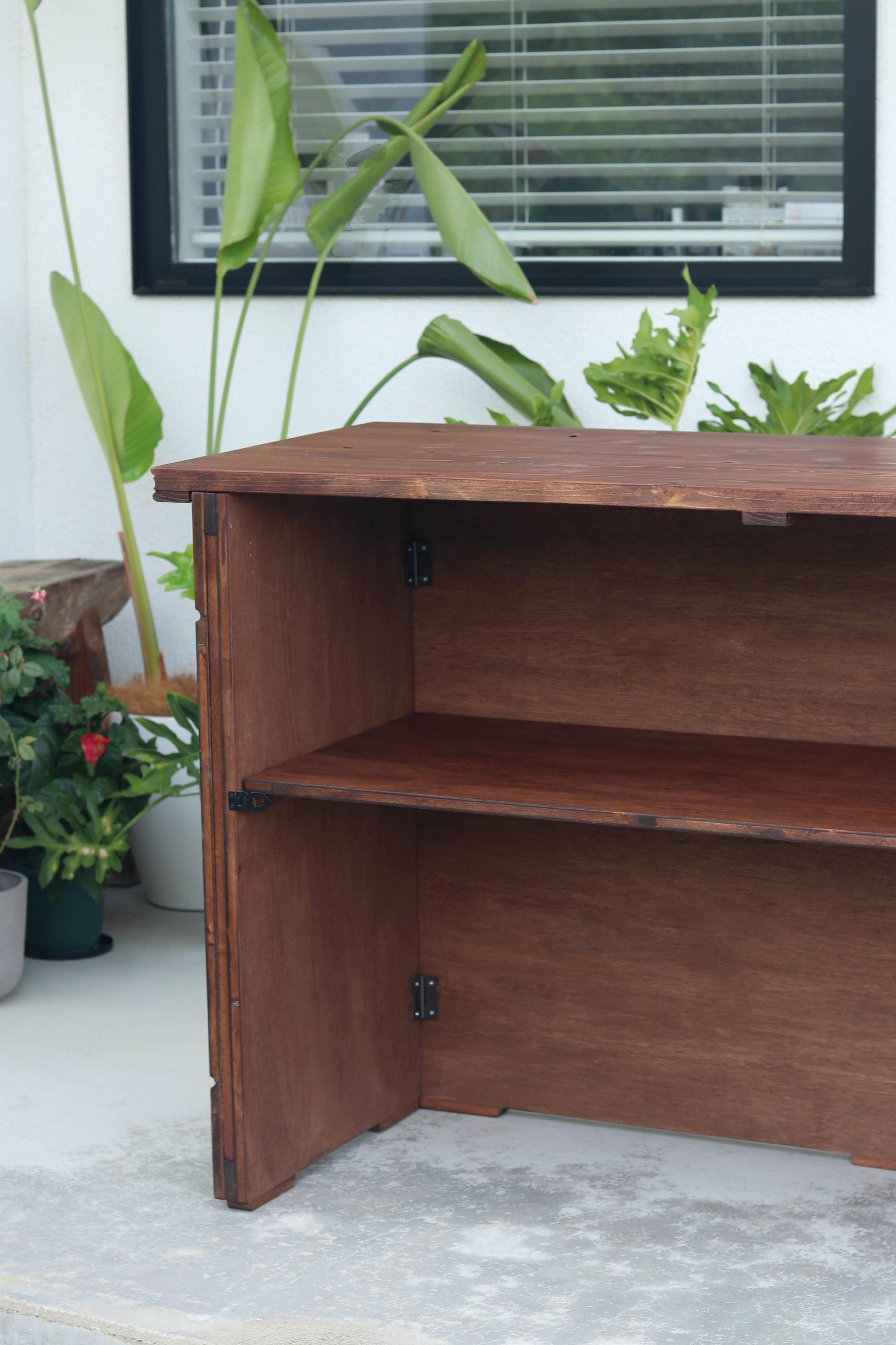 折り畳み式アンティークカウンター｜レジ・キャッシャー・バーカウンター・受付・店舗什器 | 6枚目